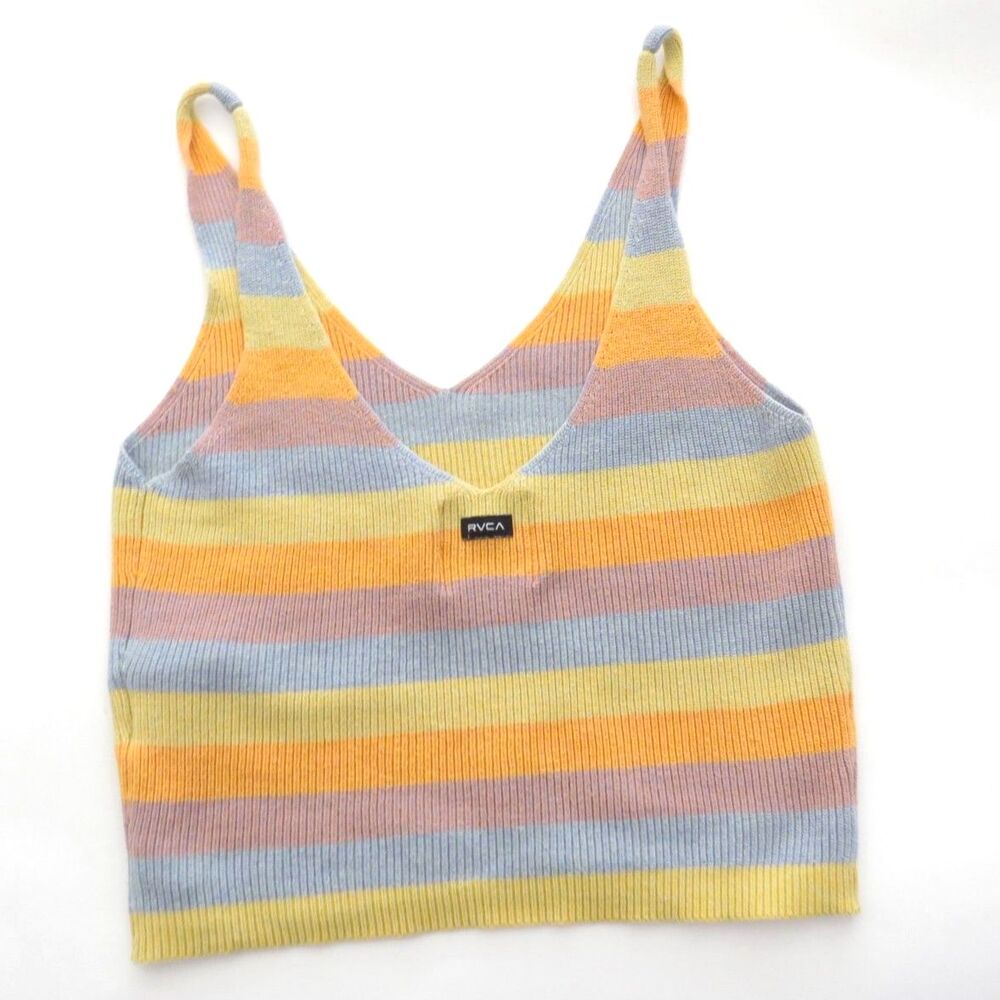 RVCA Rainshadow Sweater Tank Boho Festival 100% Cotton S EUC - Picture 4 of 8